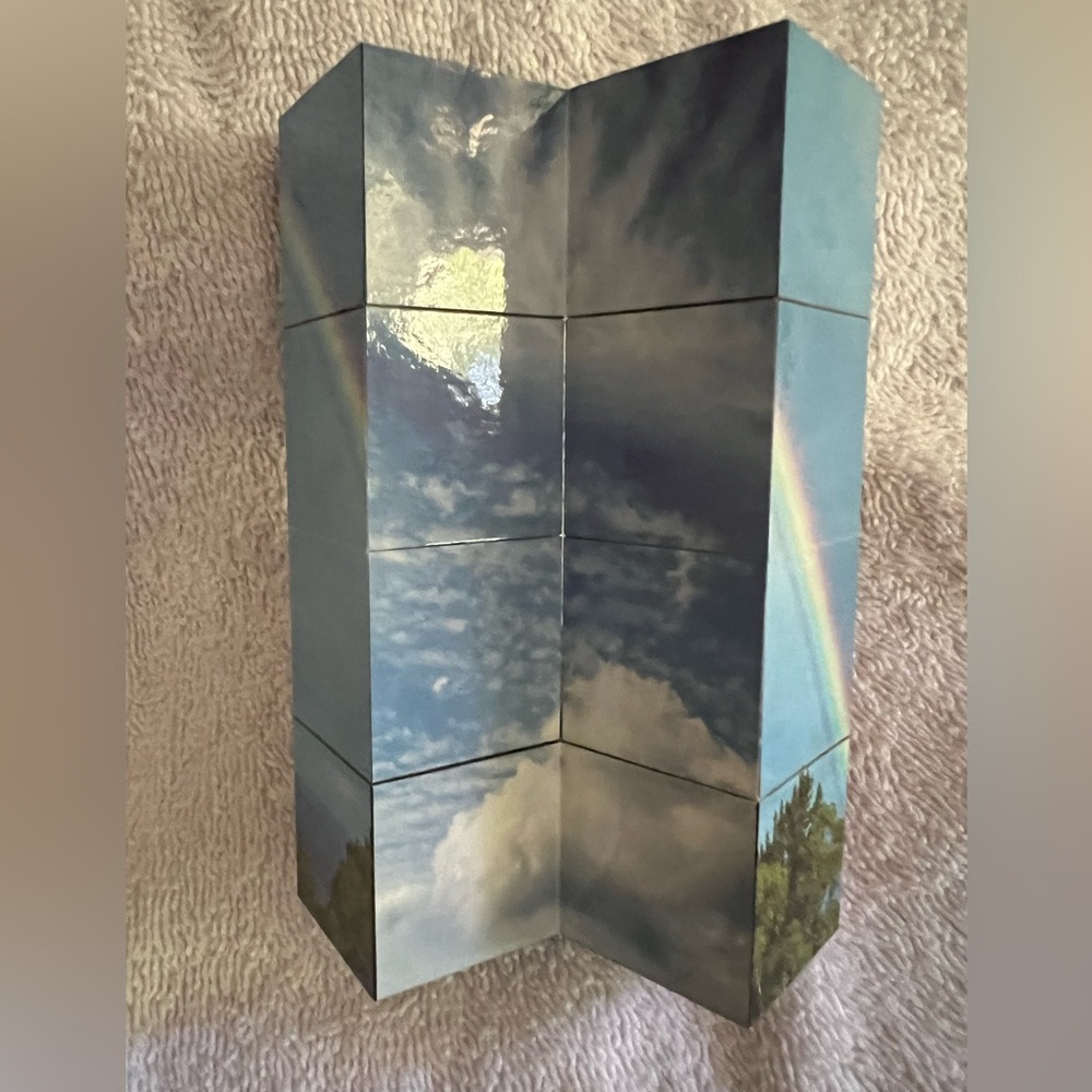 Cube - paperweight - desk puzzle - very pretty and unique - Picture 9 of 10
